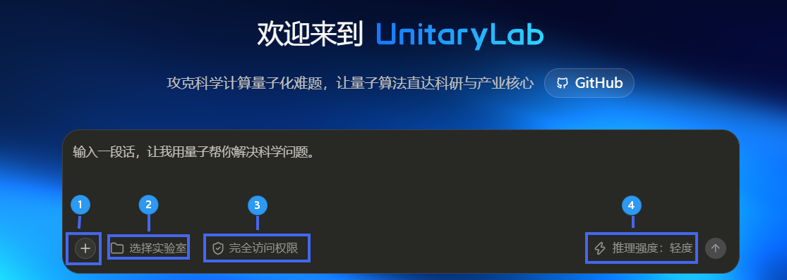 首页 AI 输入区四个控件