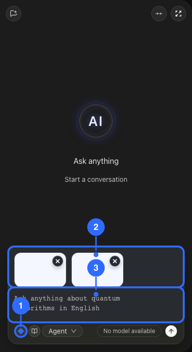 Annotated AI image attachments