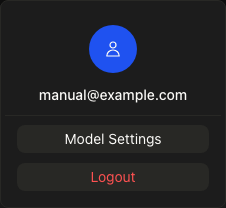 Model settings entry