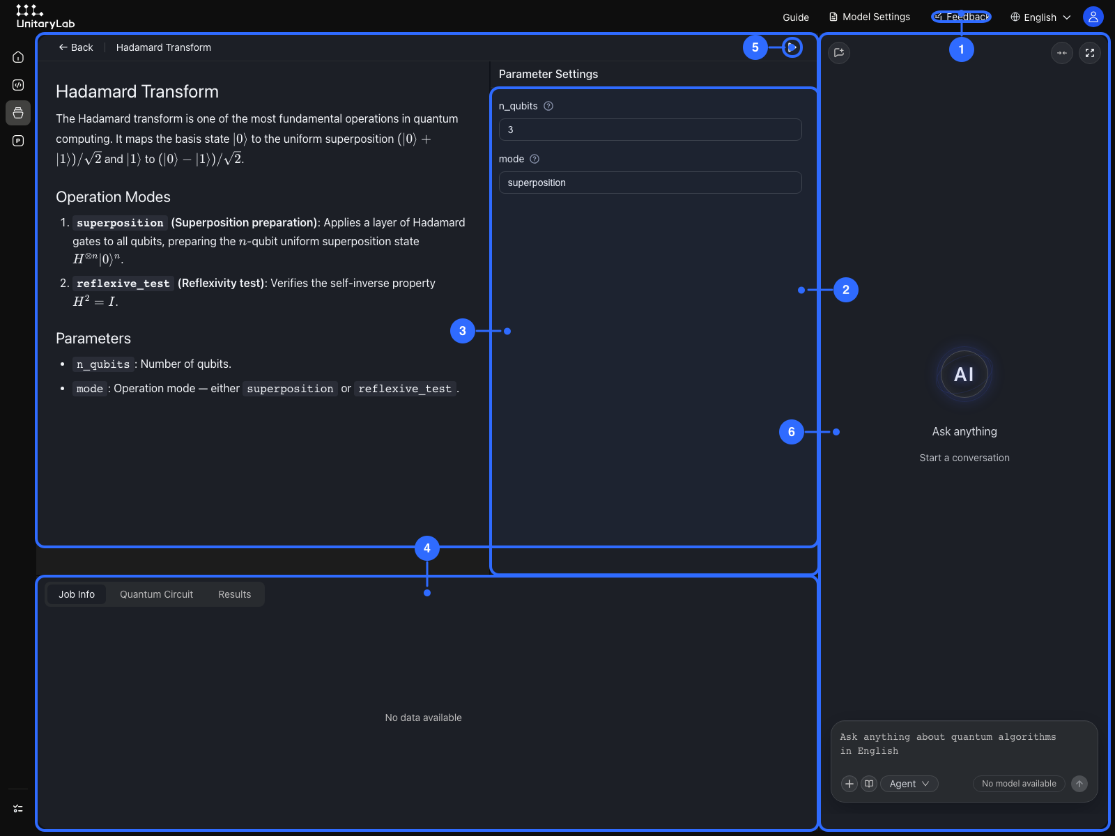 Annotated algorithm detail page
