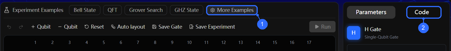 More cases and Code tab
