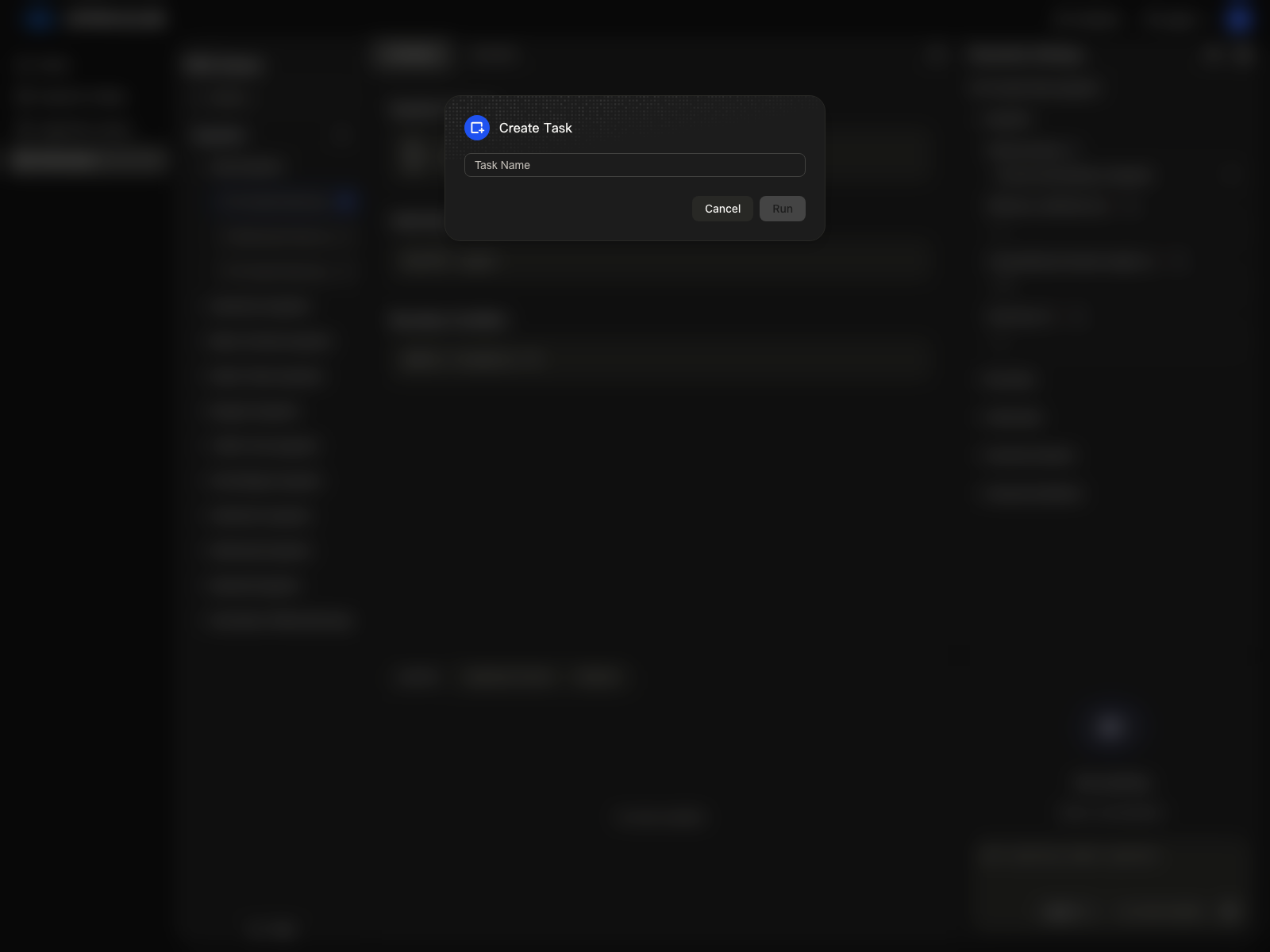 Submit task dialog