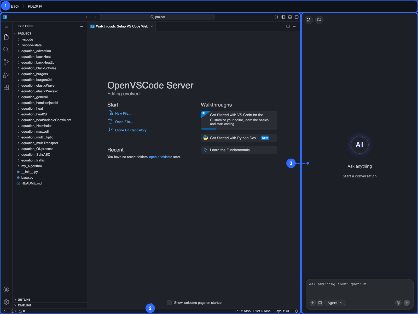 Code space page annotations